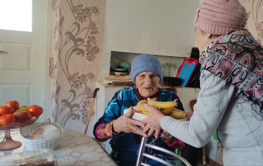 🔴 Жительница с. Виноградное Тищенко Стефания Ивановна отметила свой 95-ый год рождения..