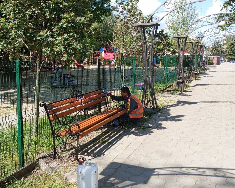 🔴 В Токмакском муниципальном округе  прошел  очередной общемуниципальный санитарный день .